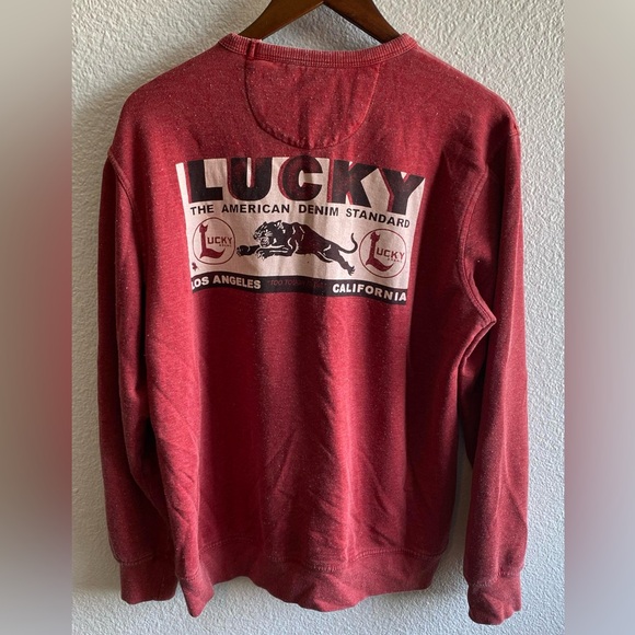 Lucky Brand Venice Burnout Sweatshirt Size L - Picture 3 of 7